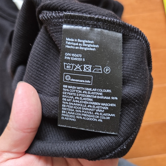 H&M Black Ribbed Tank Top - Picture 4 of 7